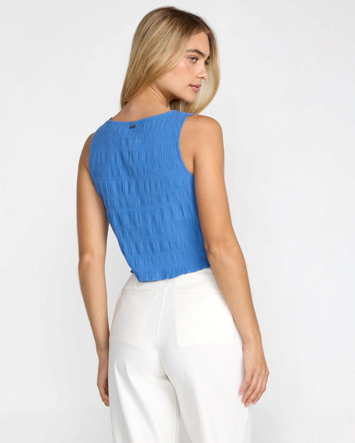 RVCA Women's Scrunch Top - Blue Relic - Sun Diego Boardshop