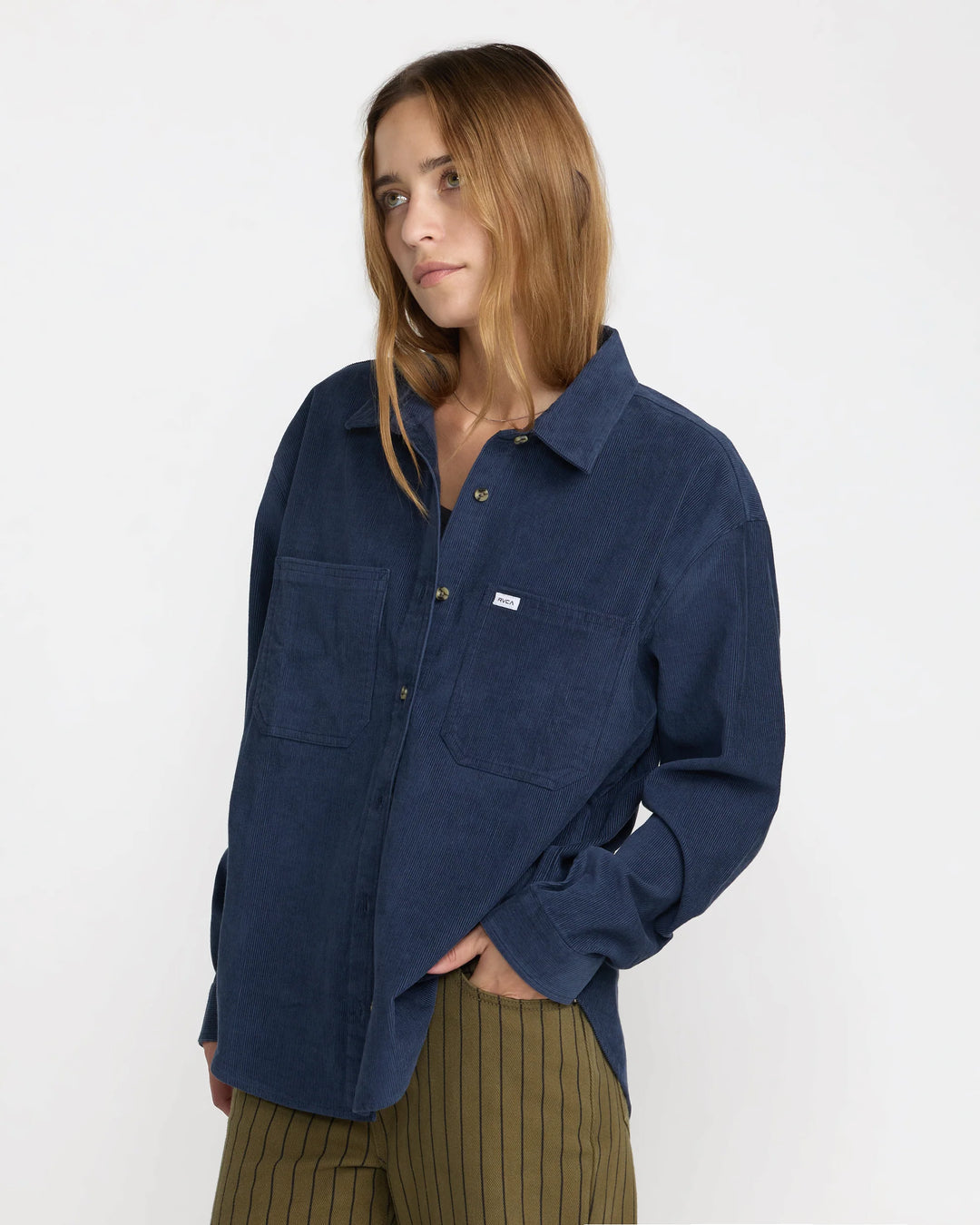 RVCA Women's Manchester Overshirt - Navy