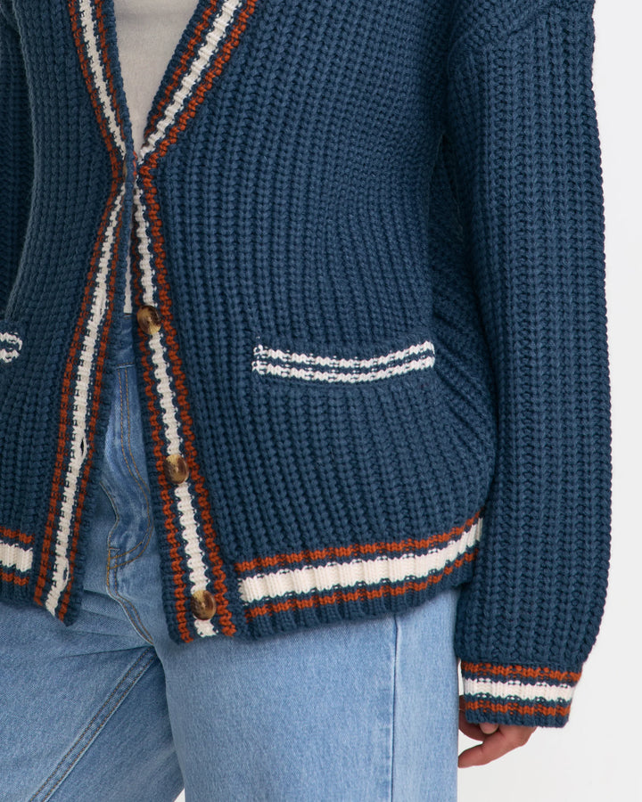 RVCA Women's Camden Cardigan - Blue Slate - Sun Diego Boardshop