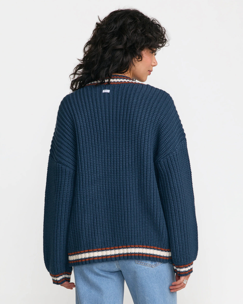 RVCA Women's Camden Cardigan - Blue Slate - Sun Diego Boardshop