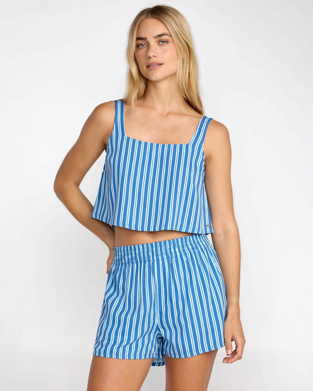 RVCA Women's Mikey Boxer Short - Blue Relic - Sun Diego Boardshop