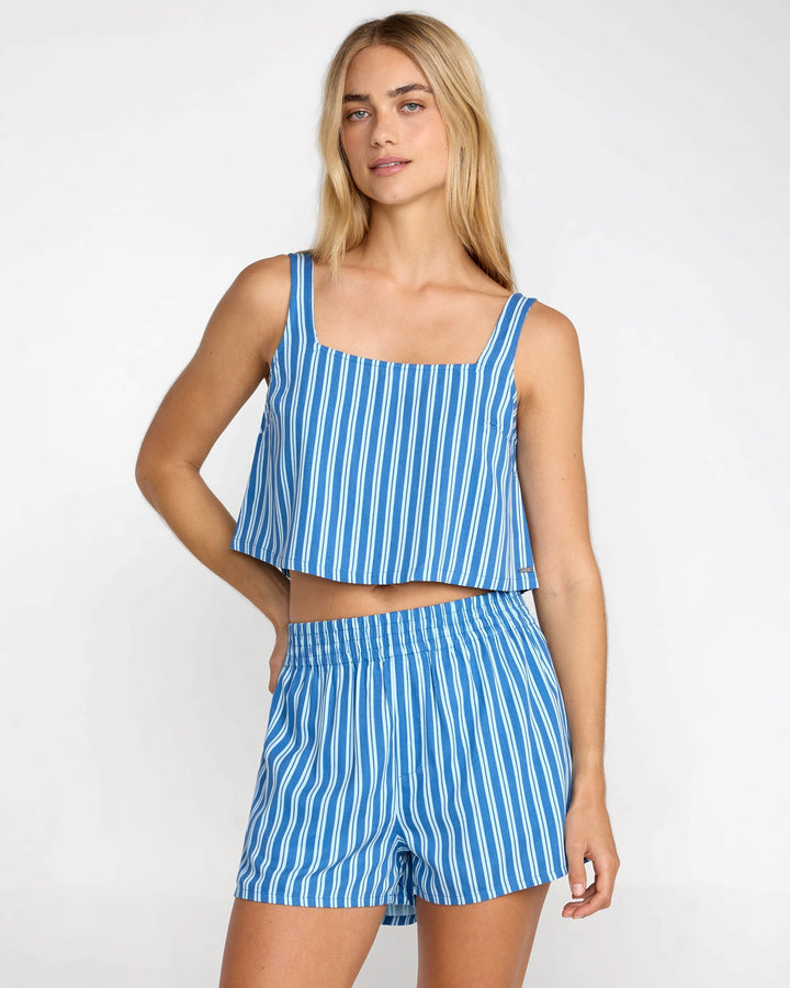 RVCA Women's Mikey Boxer Short - Blue Relic - Sun Diego Boardshop