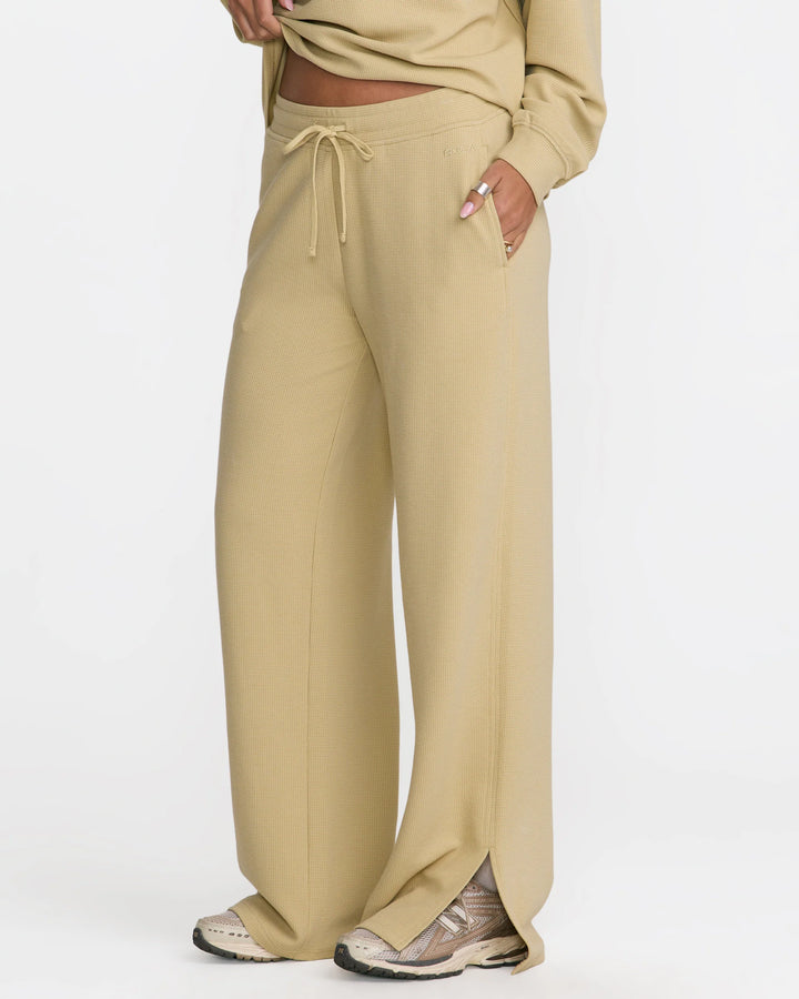 Rvca Glory Waffle Split Pant - Vintage Khaki - Sun Diego Boardshop