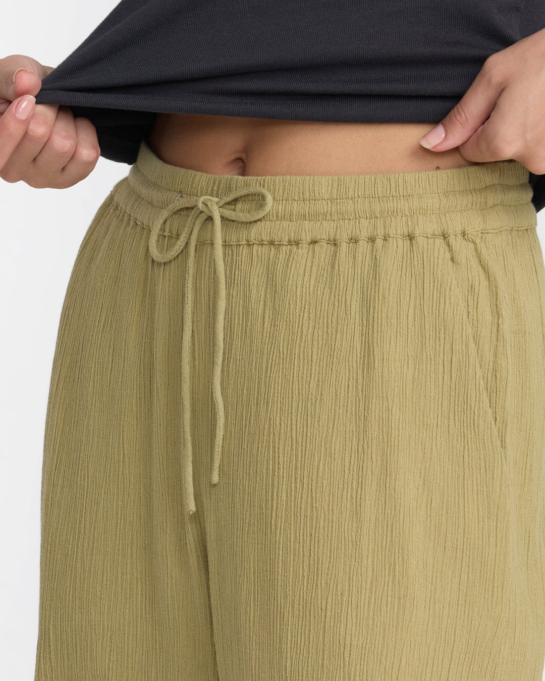 RVCA Women's New Yume Wide Leg Pant - Old Sage - Sun Diego Boardshop