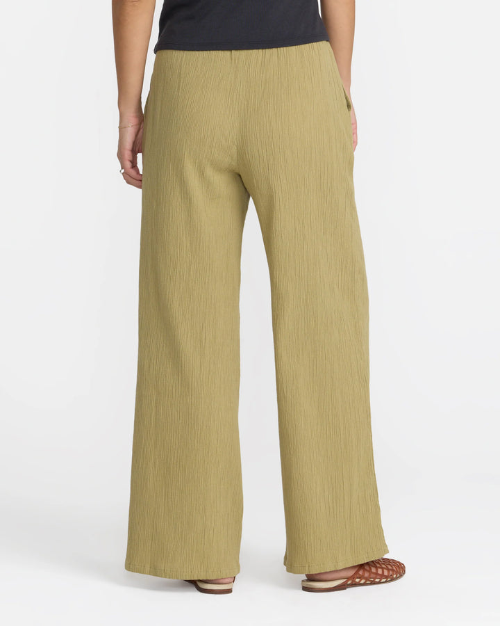 RVCA Women's New Yume Wide Leg Pant - Old Sage - Sun Diego Boardshop