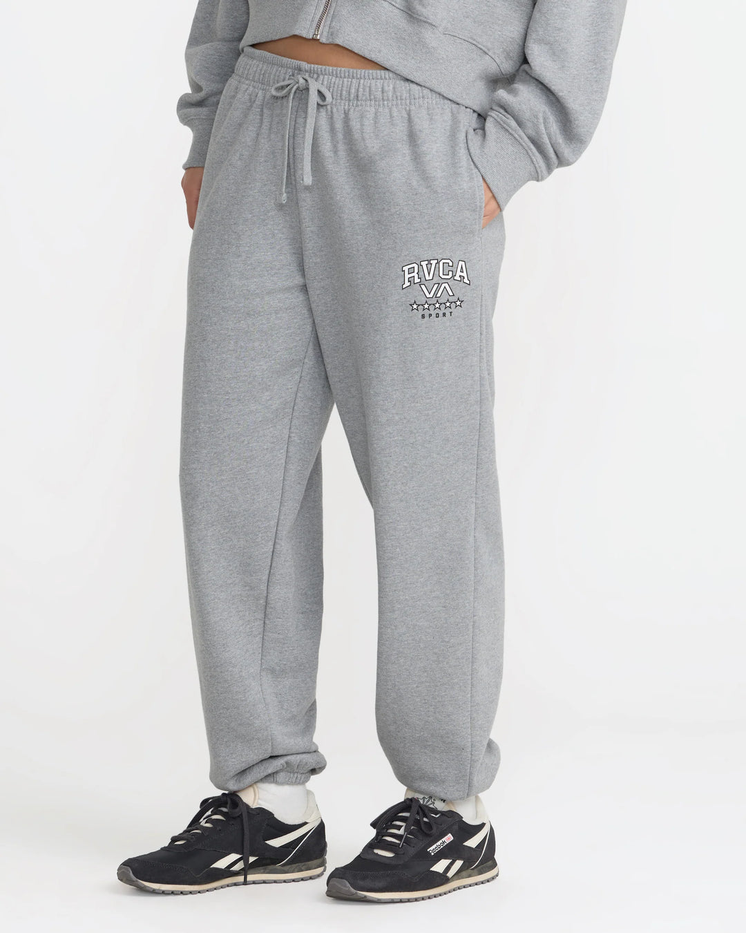 RVCA Women's Squad Sweatpant - Heather Gray - Sun Diego Boardshop