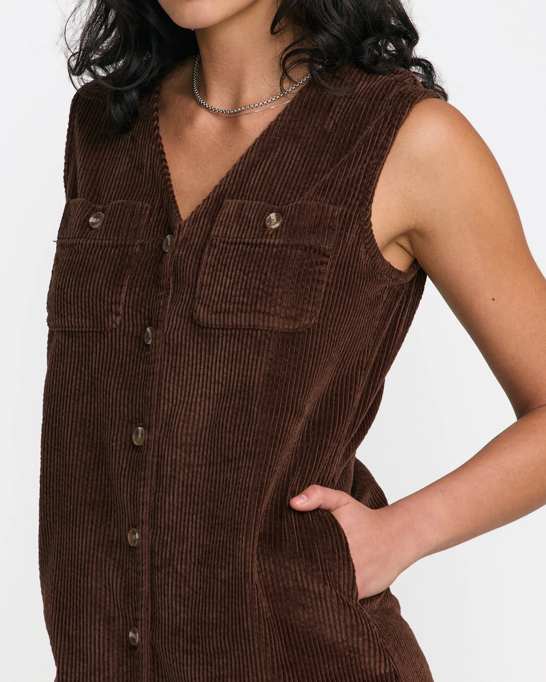 RVCA Women's The Edit Dress - Chocolate - Sun Diego Boardshop
