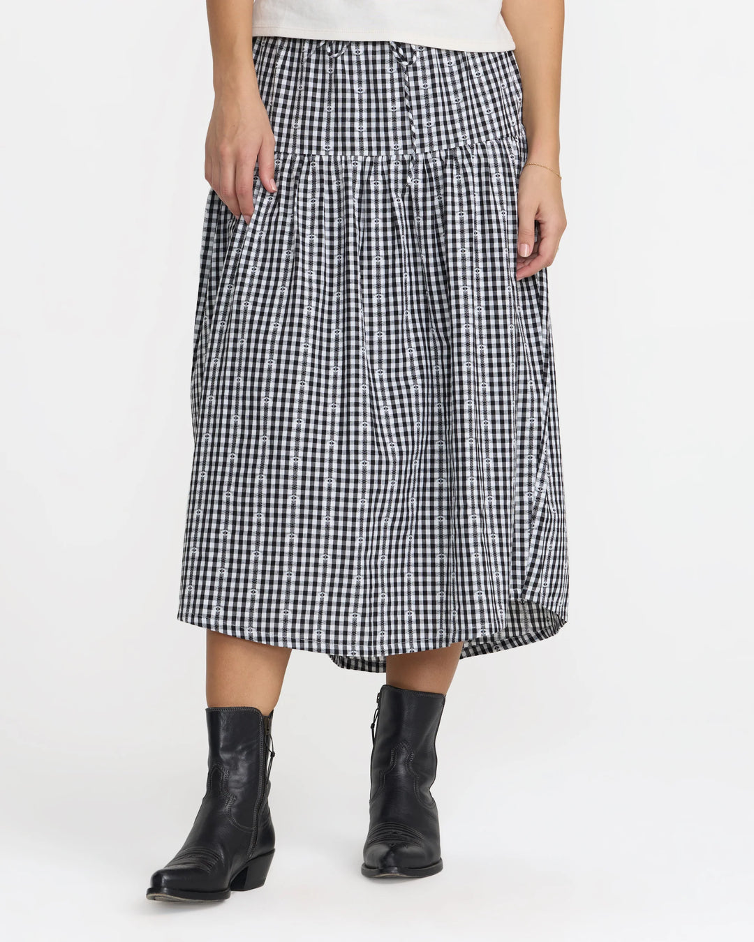 RVCA Women's Go West Midi Skirt - RVCA Black