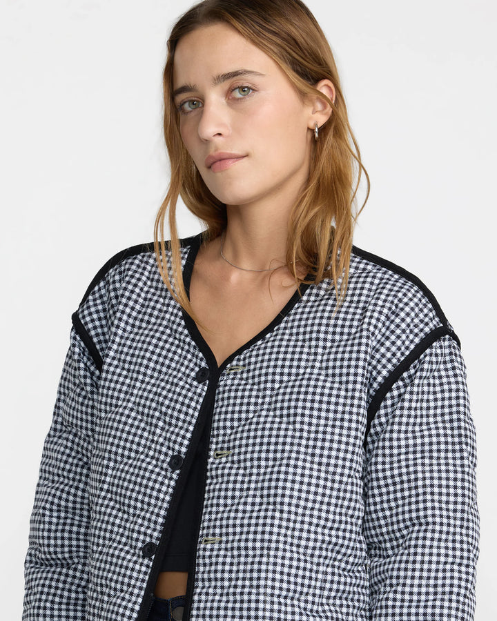 RVCA Women's Hudson Reversible Liner Jacket - Olive - Sun Diego Boardshop