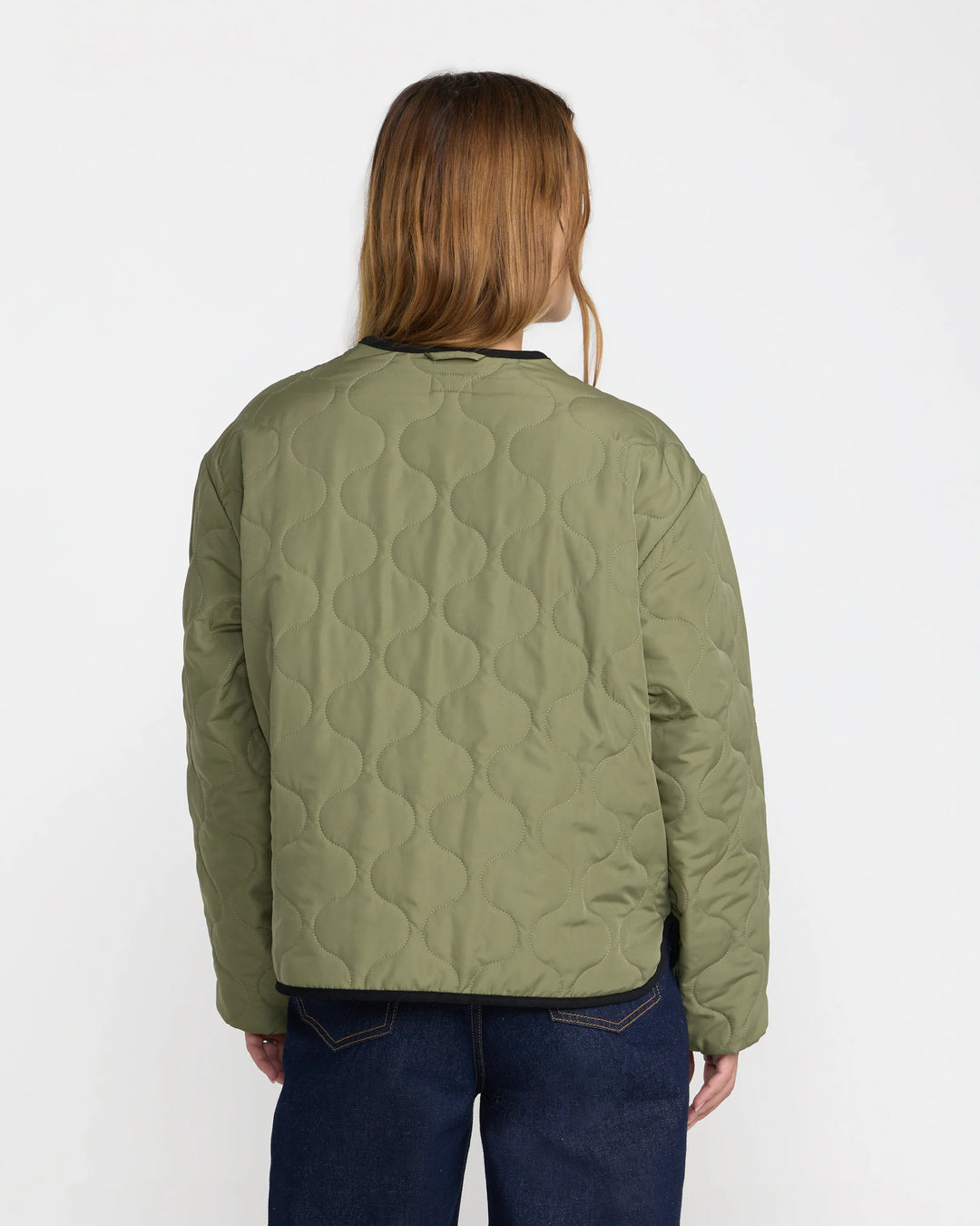 RVCA Women's Hudson Reversible Liner Jacket - Olive - Sun Diego Boardshop