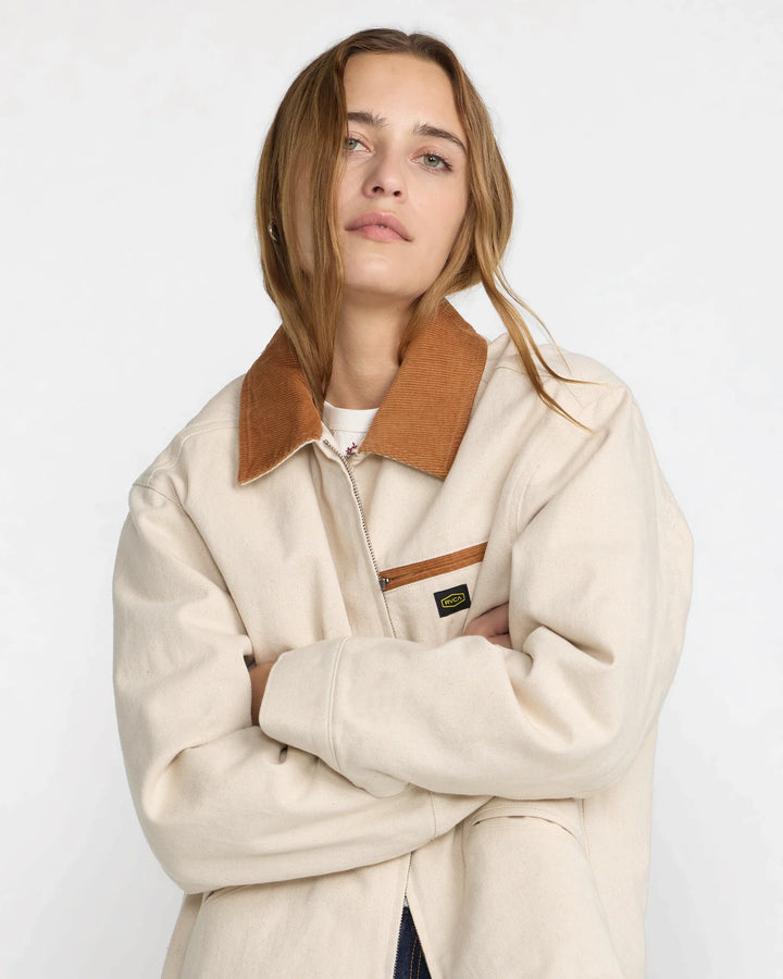 RVCA Women's Michigan Mechanics Jacket - Natural - Sun Diego Boardshop