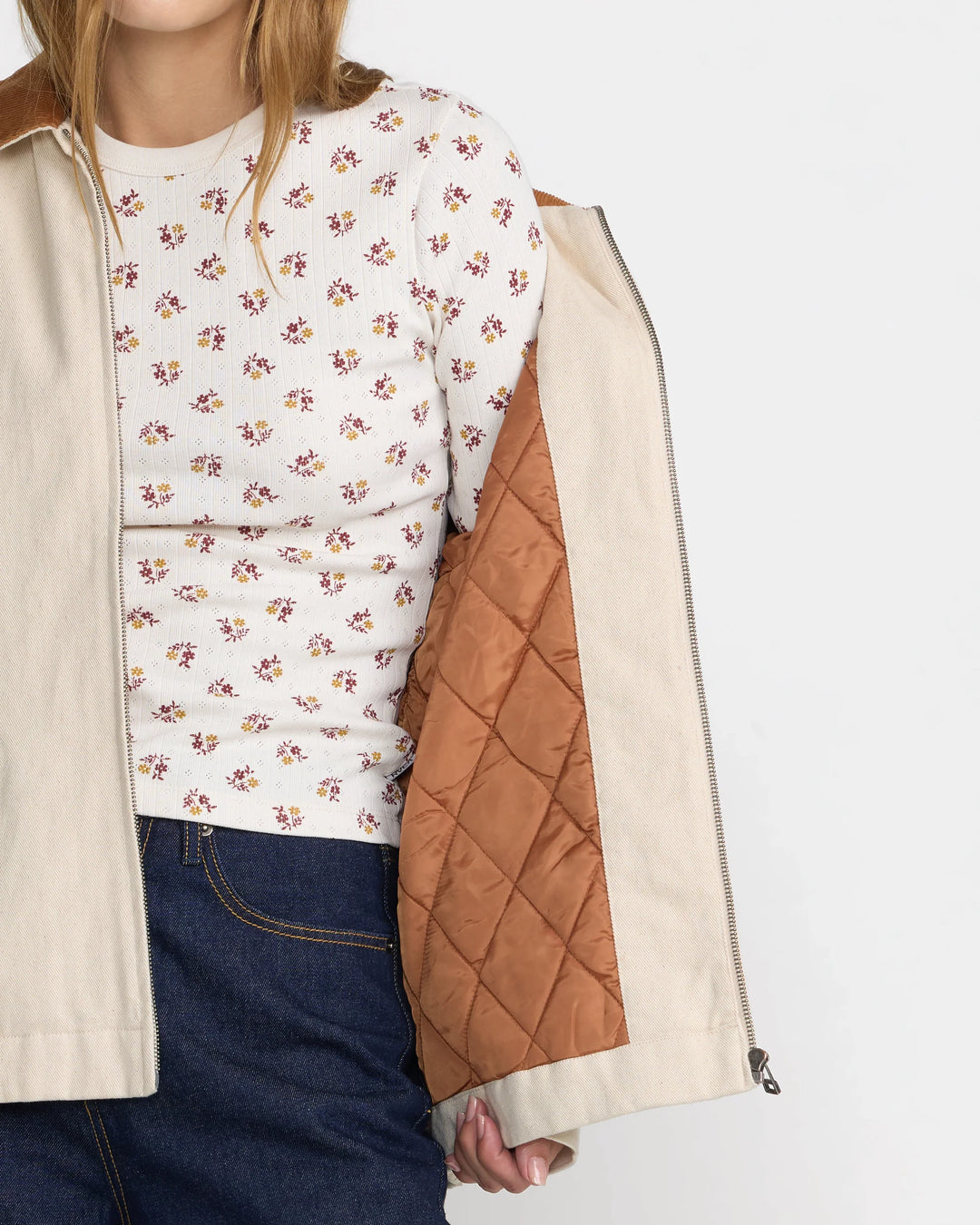 RVCA Women's Michigan Mechanics Jacket - Natural - Sun Diego Boardshop