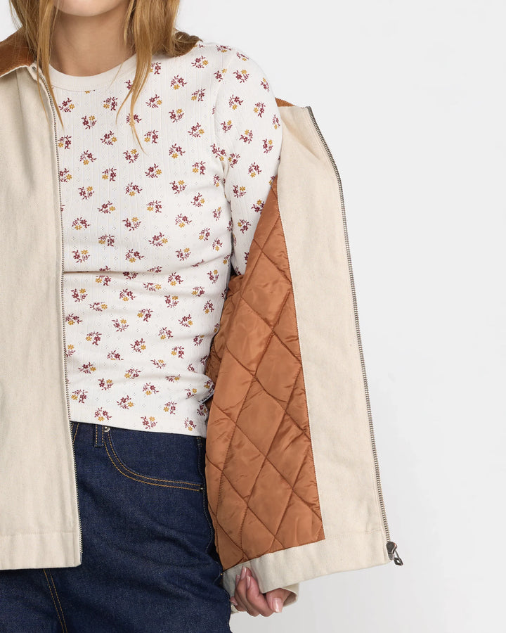 RVCA Women's Michigan Mechanics Jacket - Natural - Sun Diego Boardshop