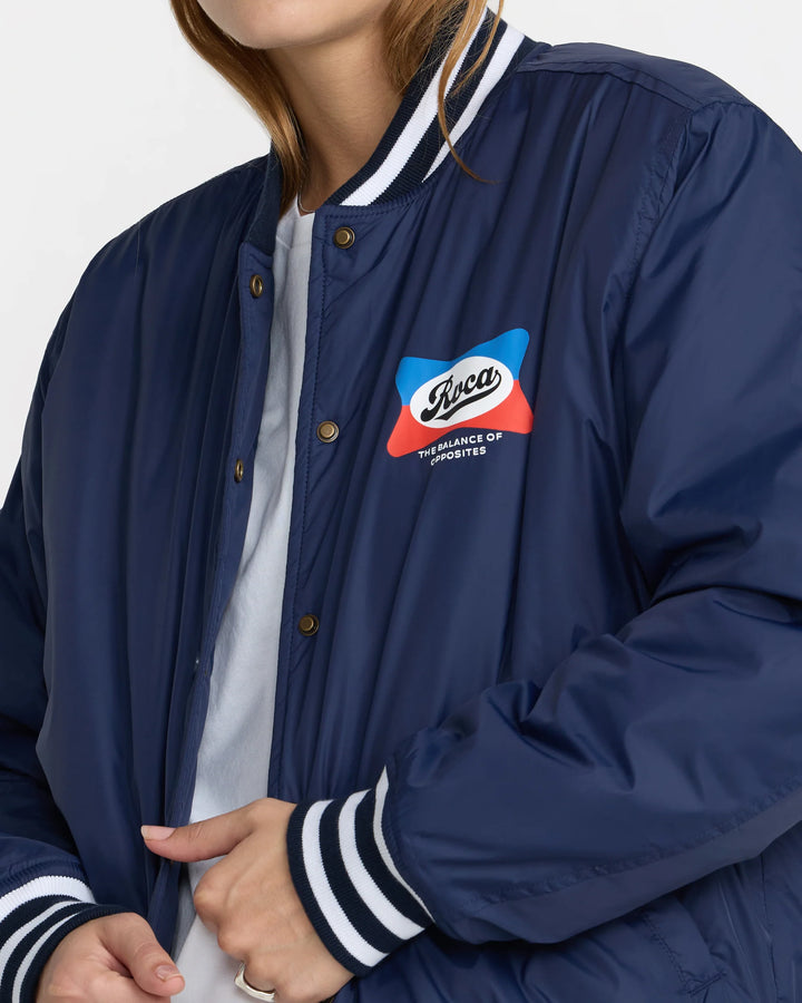 RVCA Women's El Dorado Managers Jacket - Navy - Sun Diego Boardshop