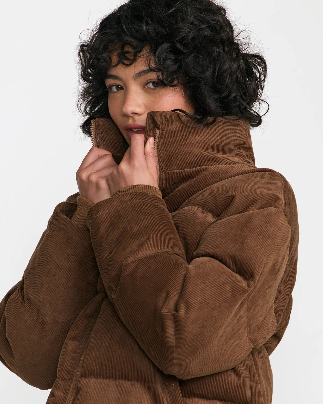 RVCA Women's Easy Street Puffer Jacket - Chocolate - Sun Diego Boardshop
