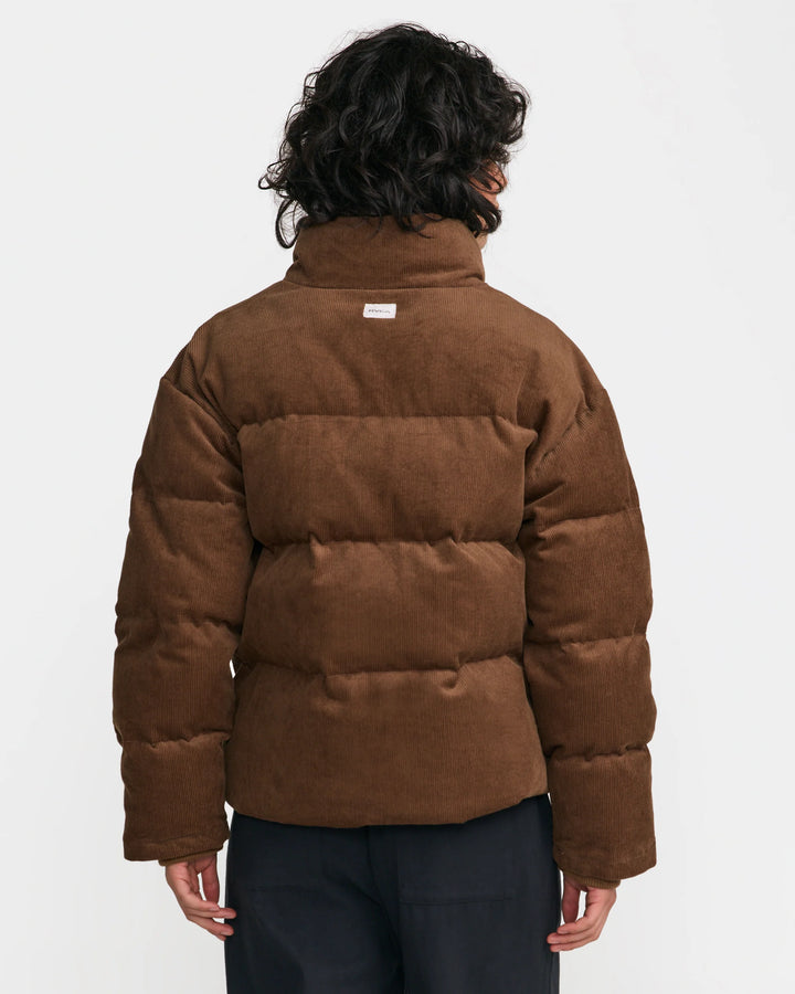 RVCA Women's Easy Street Puffer Jacket - Chocolate - Sun Diego Boardshop