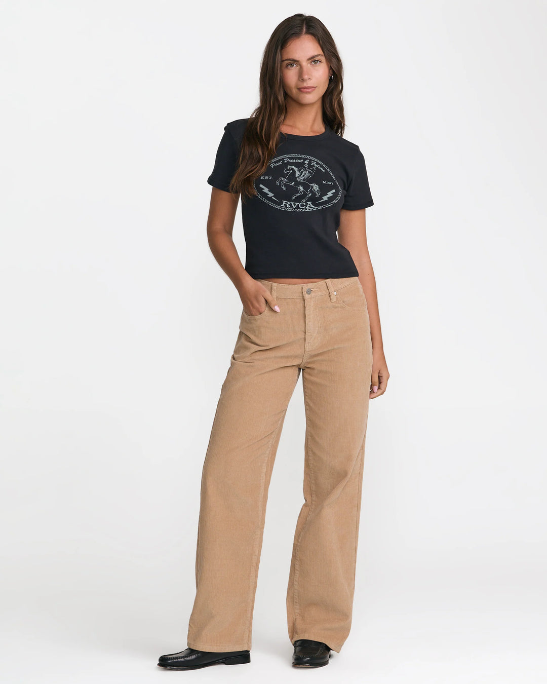 RVCA Women's Coco Relaxed Straight Leg Jean - Sand Dune - Sun Diego Boardshop