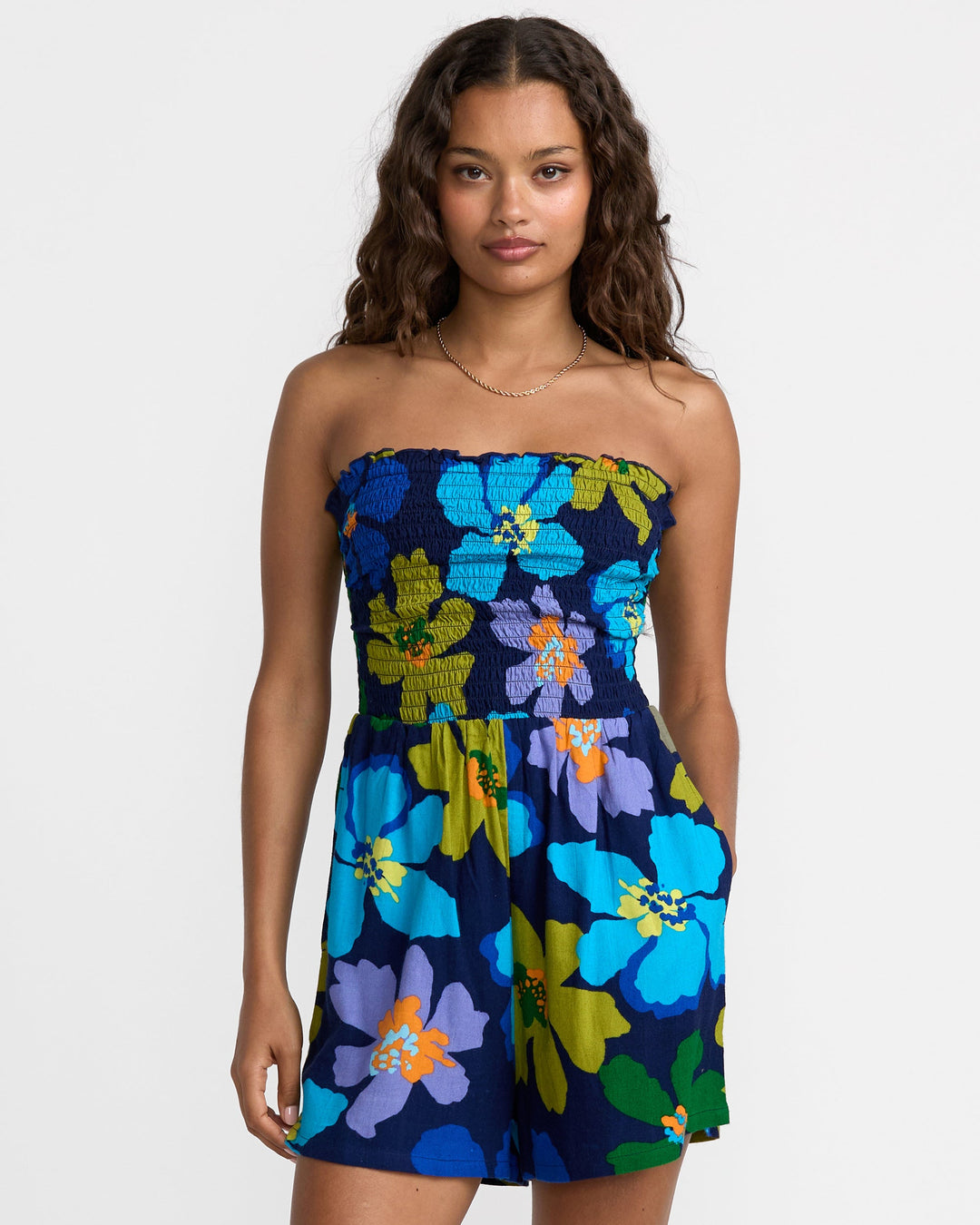 RVCA Kat Romper - Blue Hawaii - Sun Diego Boardshop