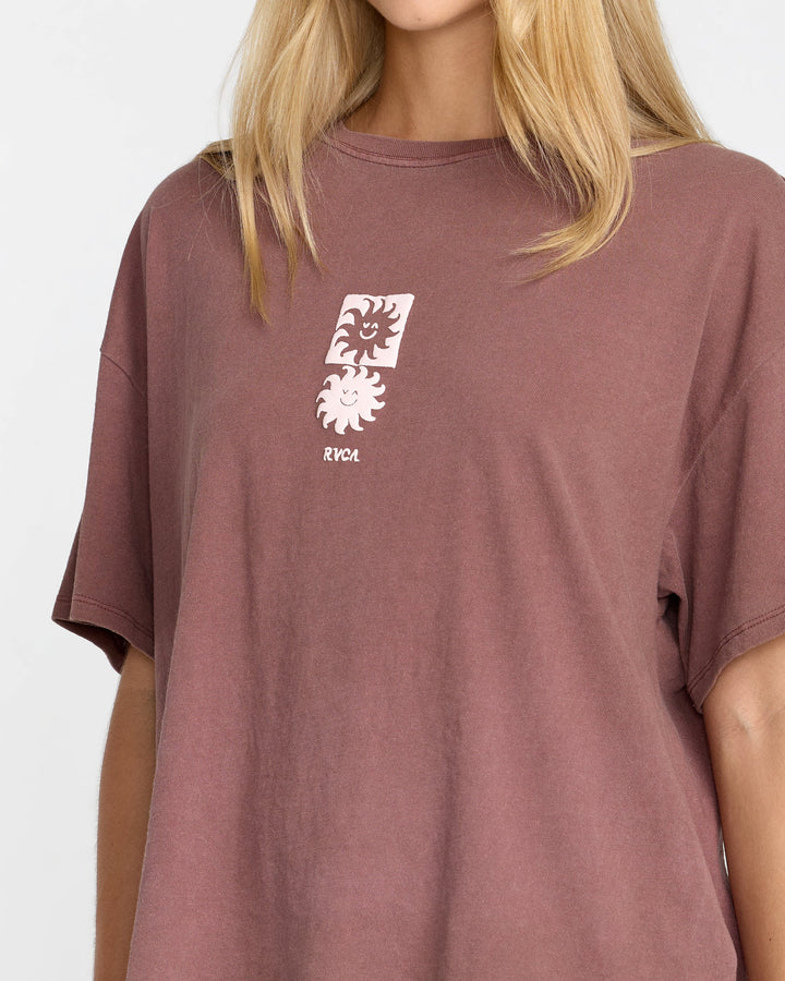 Rvca Move On Bf Tee - Terra Brown - Sun Diego Boardshop