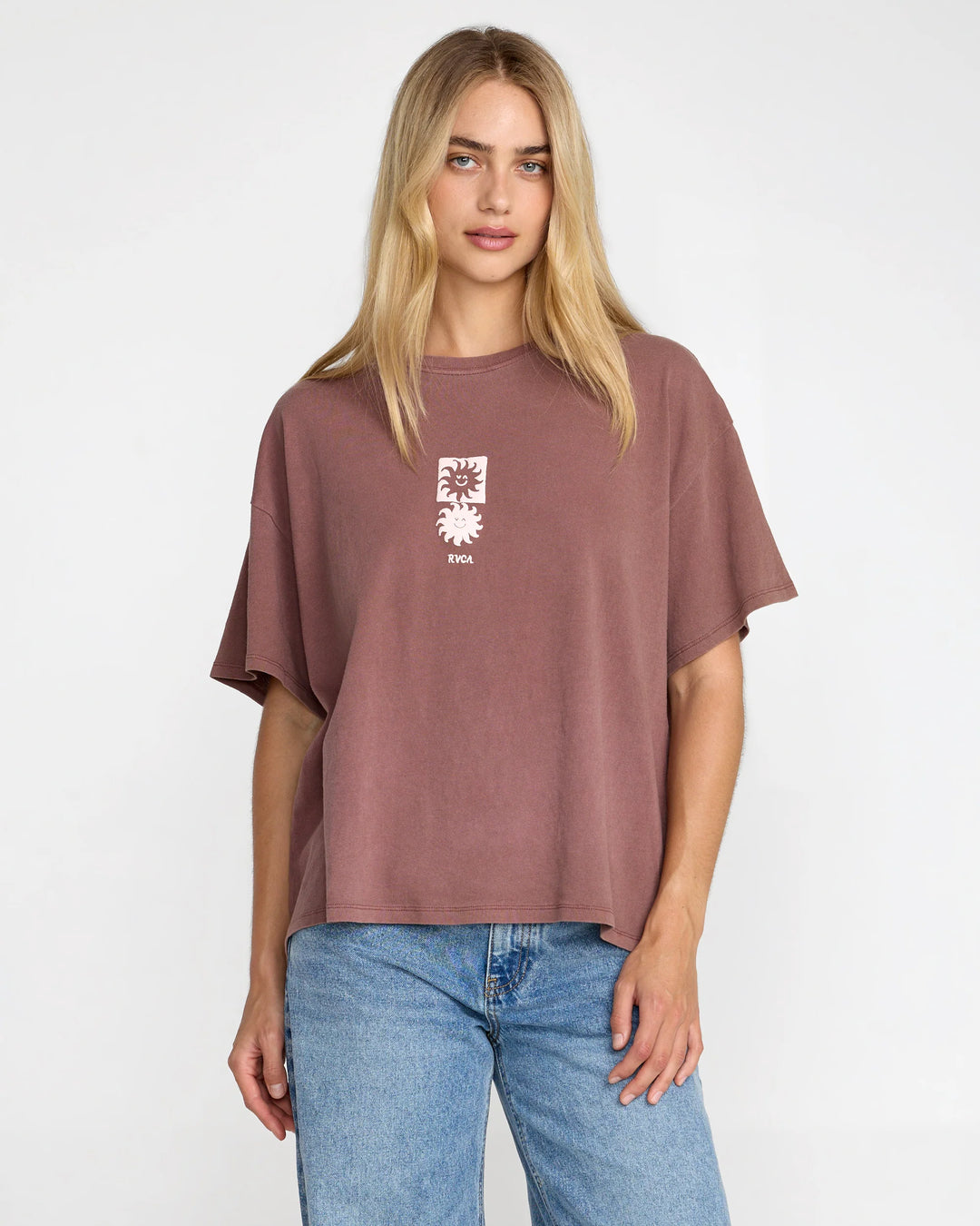 Rvca Move On Bf Tee - Terra Brown - Sun Diego Boardshop