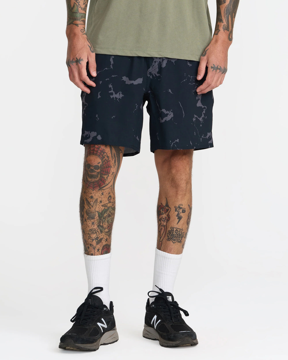 RVCA Men's Yogger 2 In 1 17" Short - Black 2 - Sun Diego Boardshop