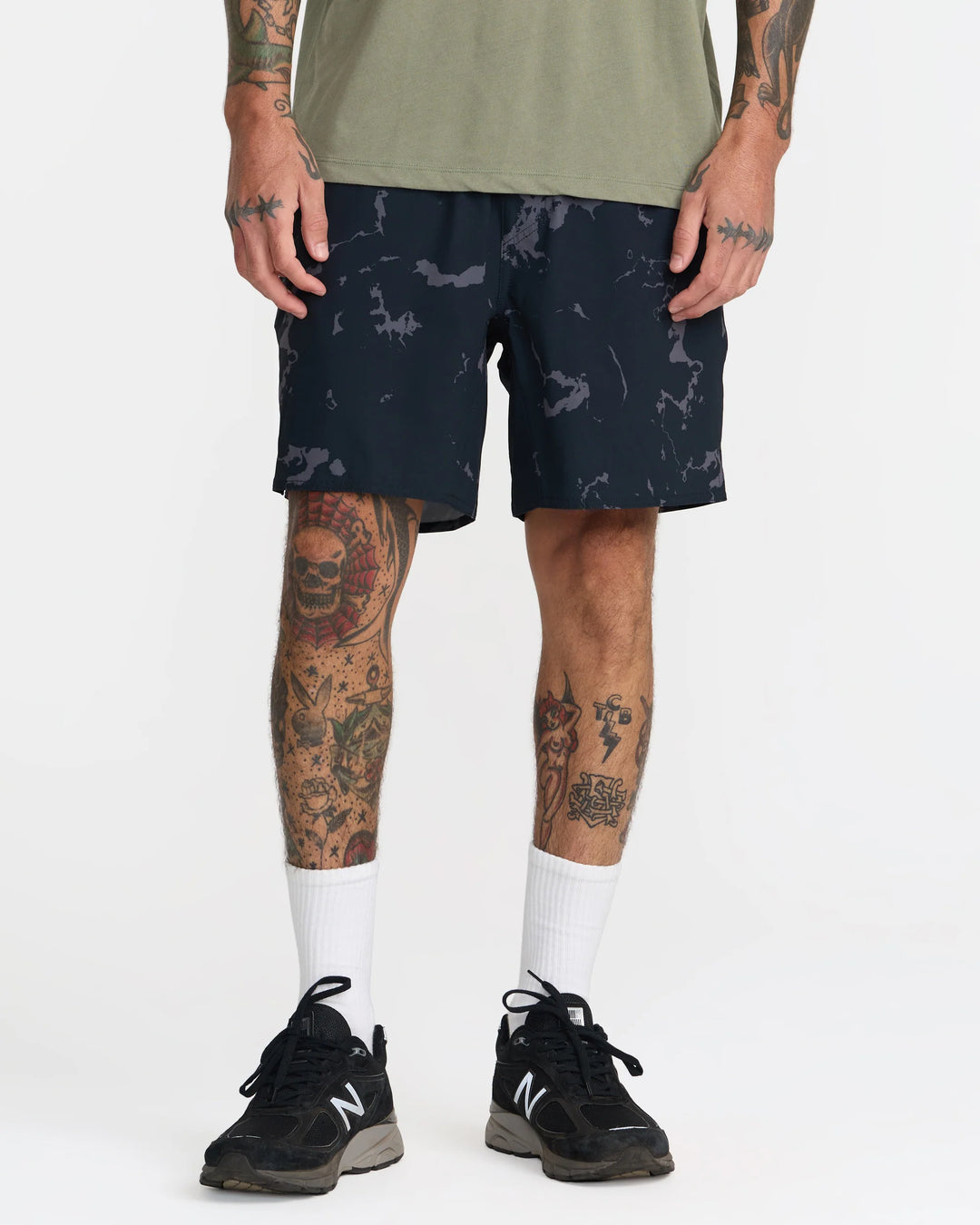 RVCA Men's Yogger 2 In 1 17" Short - Black 2 - Sun Diego Boardshop