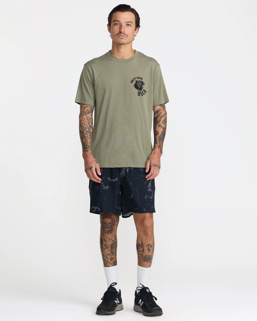 RVCA Men's Yogger 2 In 1 17" Short - Black 2 - Sun Diego Boardshop