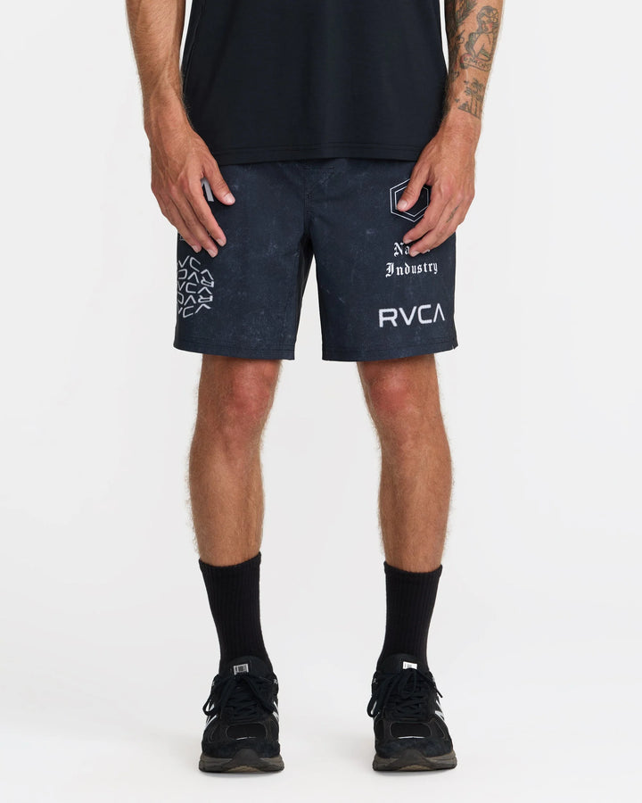 RVCA Men's Scrapper II Lined Short - Washed Black - Sun Diego Boardshop