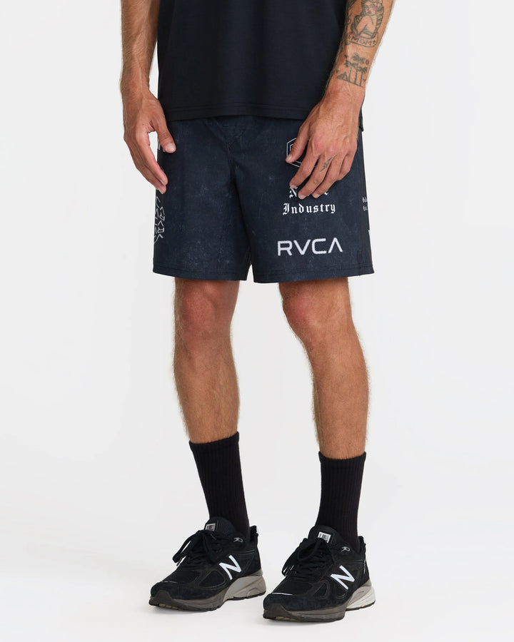 RVCA Men's Scrapper II Lined Short - Washed Black - Sun Diego Boardshop