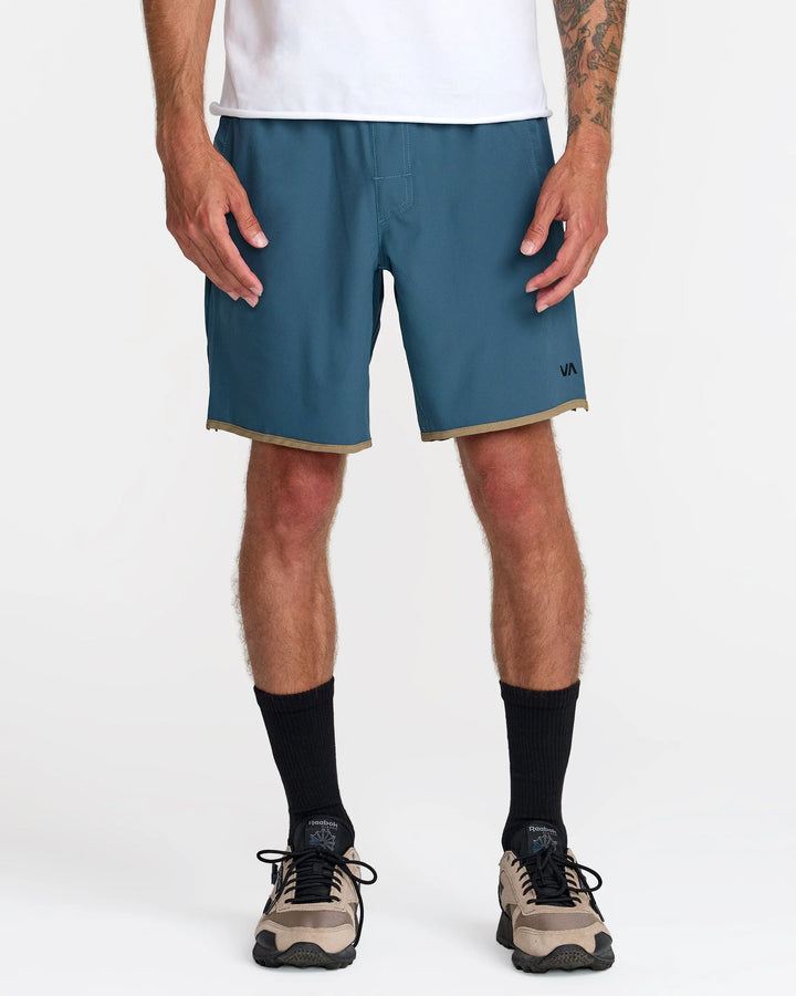 RVCA Men's Yogger Stretch Contrast 17" Short - Duck Blue - Sun Diego Boardshop