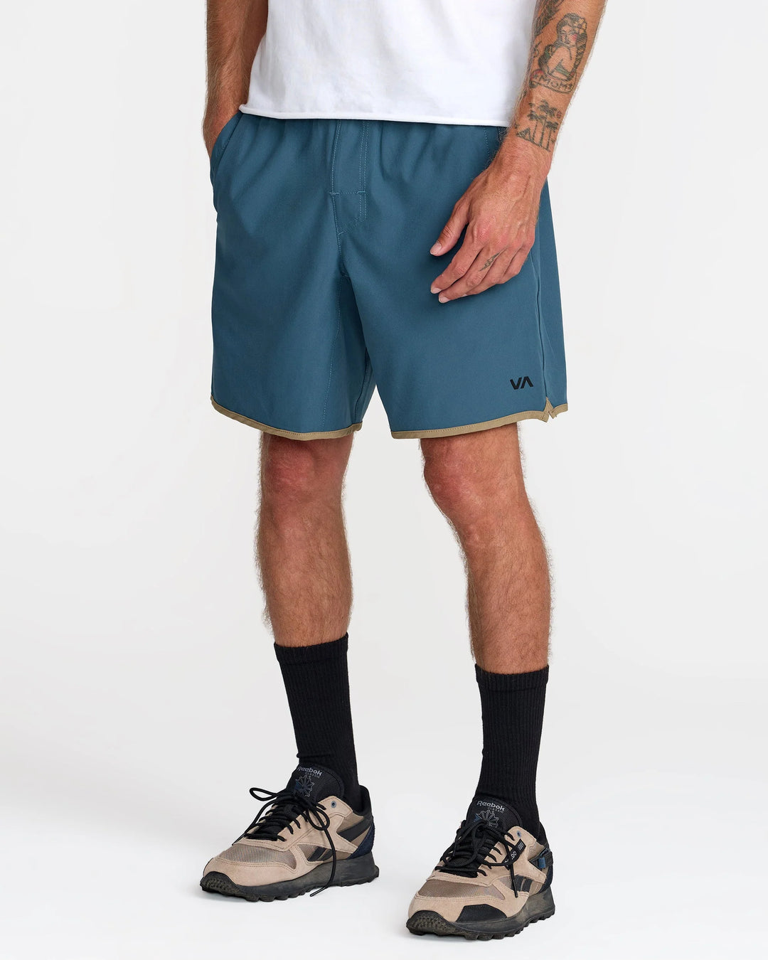 RVCA Men's Yogger Stretch Contrast 17" Short - Duck Blue - Sun Diego Boardshop