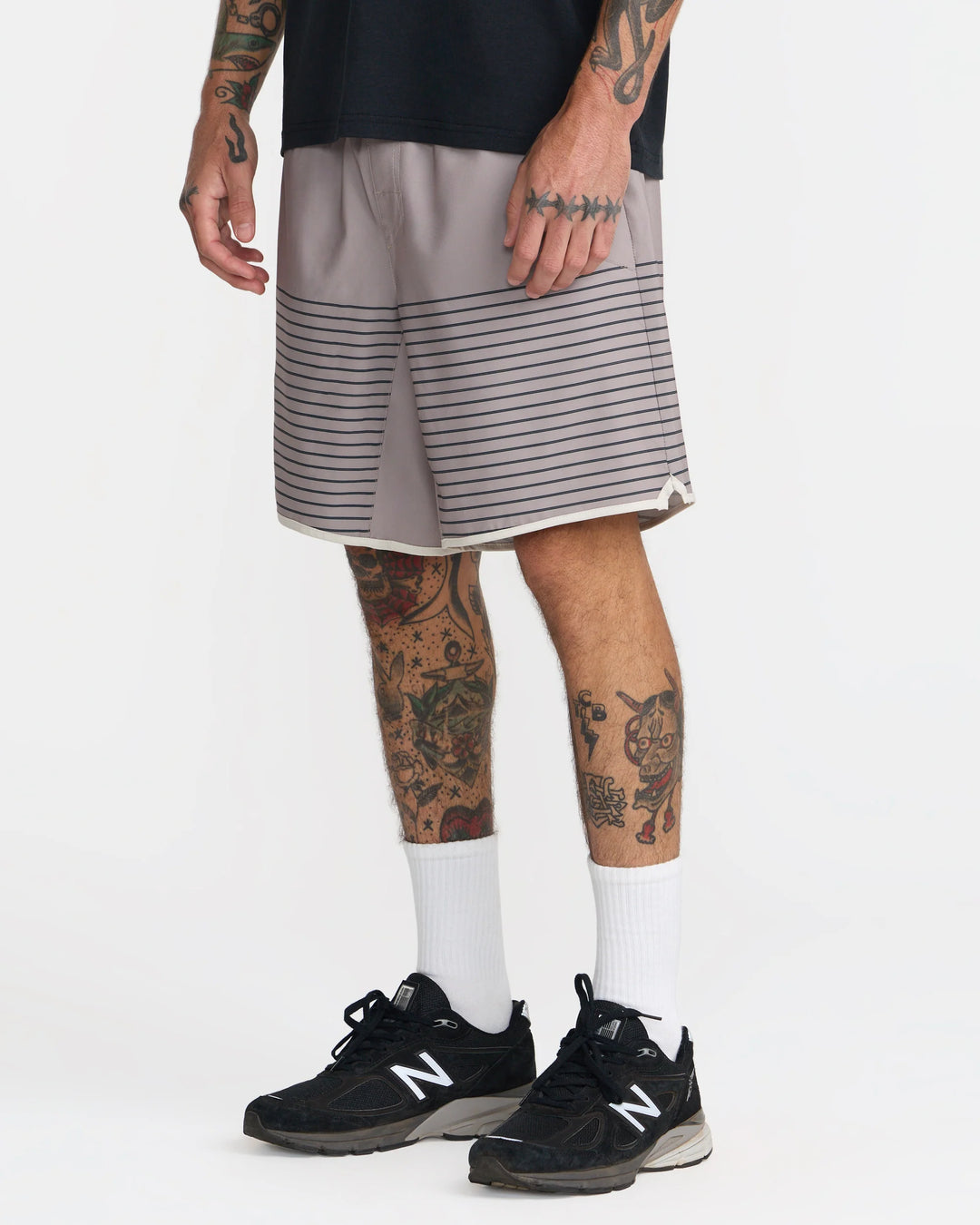 RVCA Men's Yogger Stretch Contrast 17" Short - Brown Stone - Sun Diego Boardshop