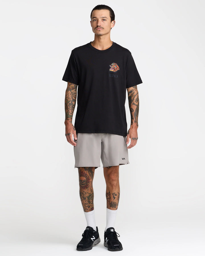 RVCA MEN'S YOGGER STRETCH 17" SHORT - BROWN STONE