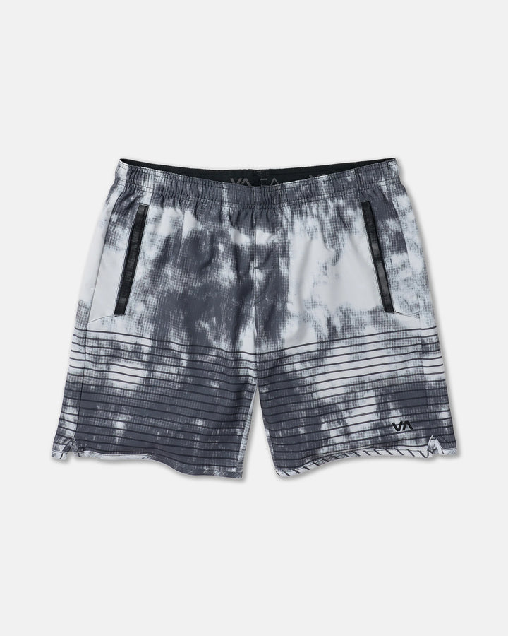 RVCA MEN'S YOGGER STRETCH 17" SHORT - BLACK BLUR