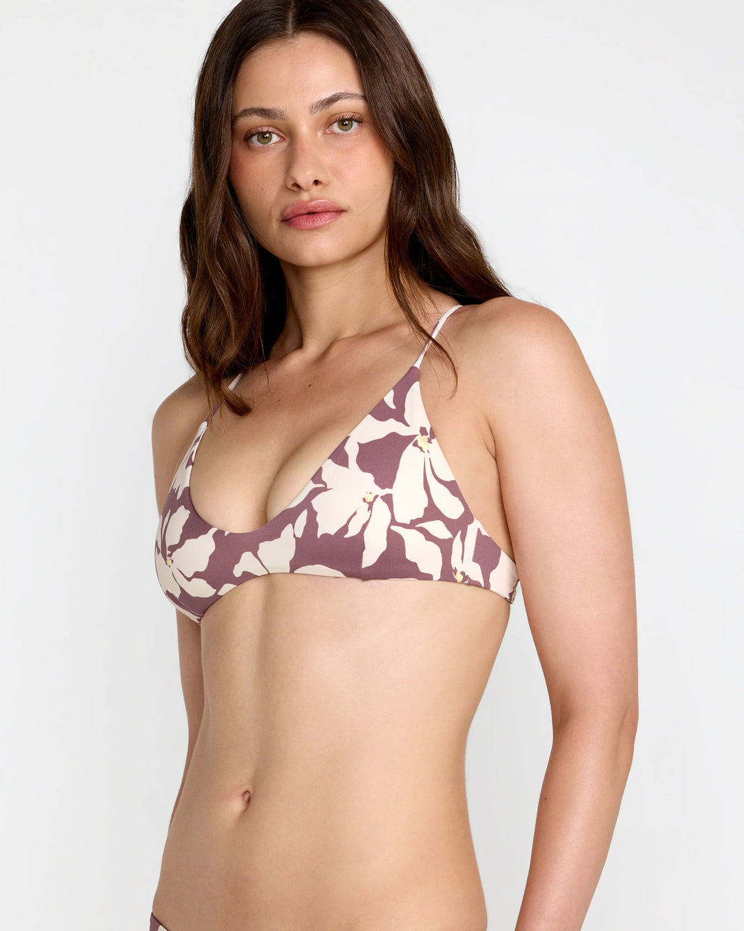 Rvca Something Else Crossback Bikini Top - Terra Brown - Sun Diego Boardshop