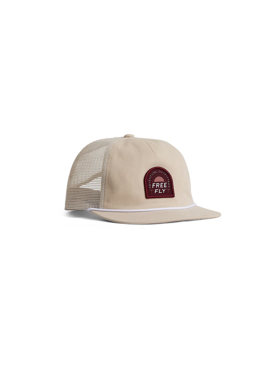 Free Fly Adventure Outfitters 5-Panel Trucker Hat - Stone - Sun Diego Boardshop