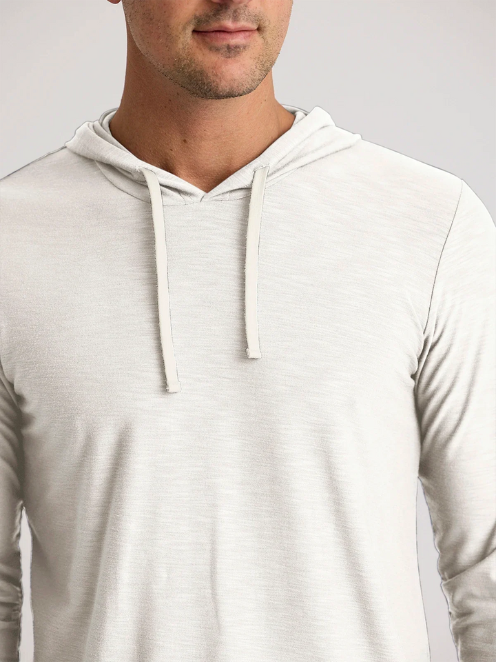 Free Fly Men's Men's Bamboo Slub Hoodie II - Sea Salt - Sun Diego Boardshop