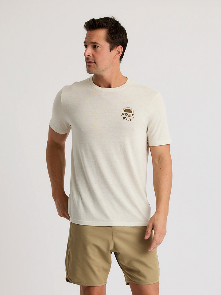 Free Fly Adventure Outifitters Tee - Heather Birch - Sun Diego Boardshop
