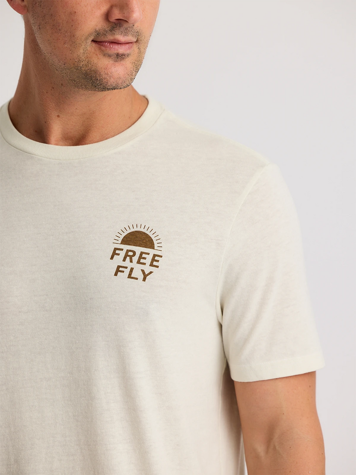 Free Fly Adventure Outifitters Tee - Heather Birch - Sun Diego Boardshop