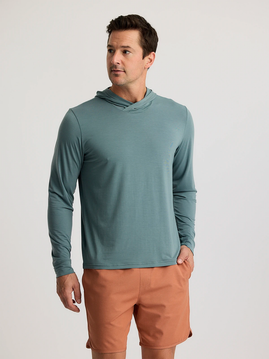Free Fly Men'S Elevate Lightweight Hoodie - Stormy Sea - Sun Diego Boardshop