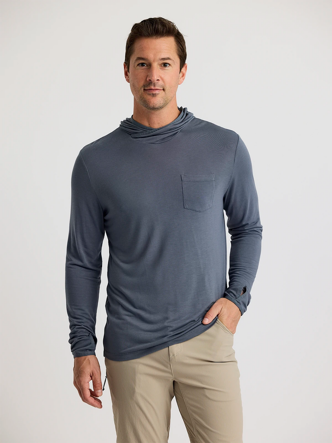 Free Fly Men'S Bamboo Lightweight Hoodie - Storm Cloud - Sun Diego Boardshop