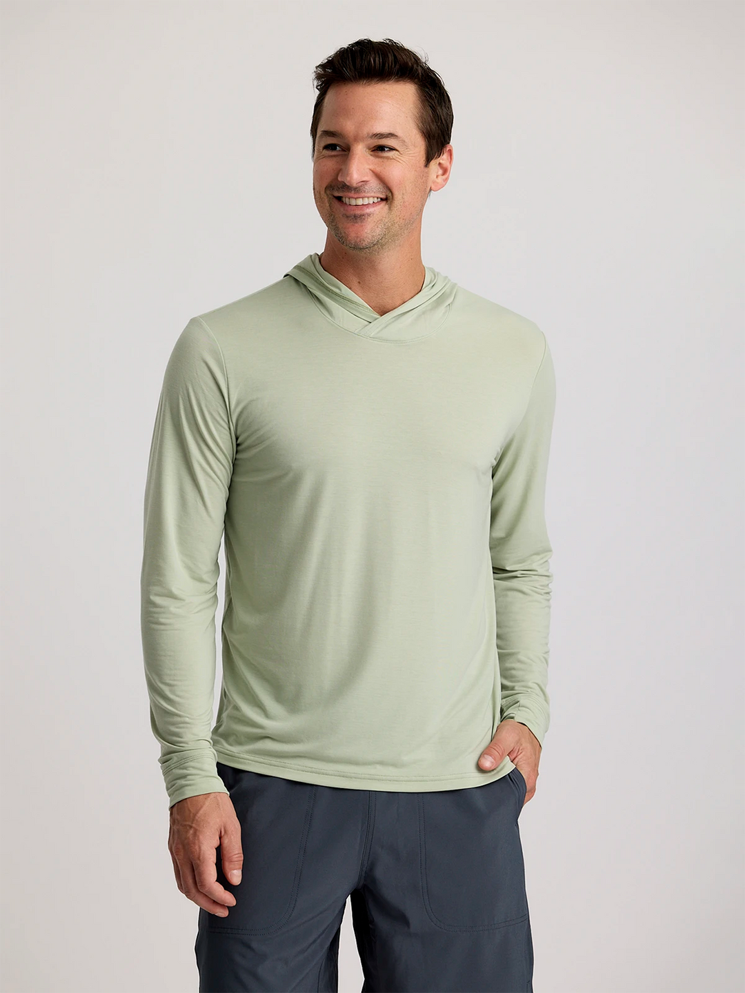 Free Fly Men'S Elevate Lightweight Hoodie - Desert Sage - Sun Diego Boardshop