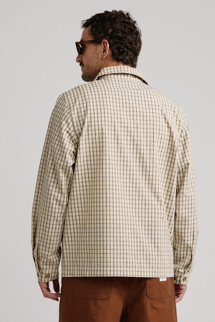 Rhythm Apres Check Ls Shirt - SAND - Sun Diego Boardshop