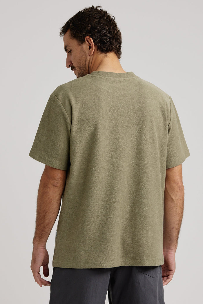 Rhythm Vintage Terry Ss T Shirt - MOSS - Sun Diego Boardshop