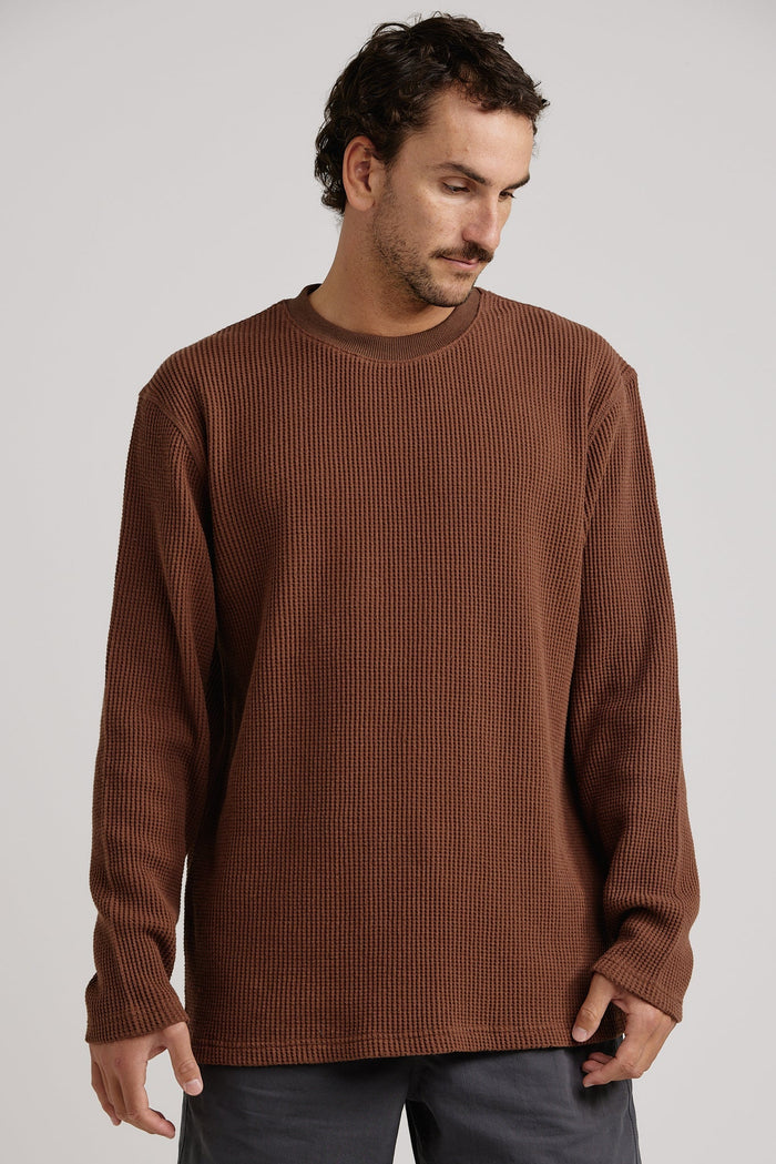 Rhythm Waffle Knit - CHOCOLATE - Sun Diego Boardshop