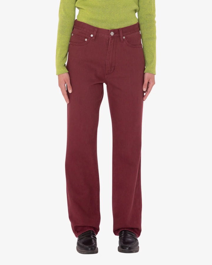 Obey EVERYDAY SLIM 5-POCKET PANT - WINE - Sun Diego Boardshop