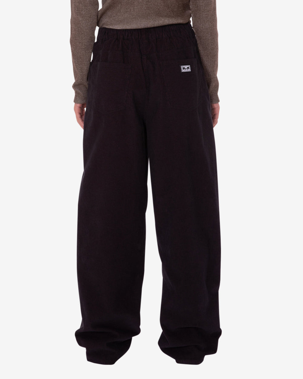 Obey LEAH BAGGY 2-TONE CORD PANT - WINE - Sun Diego Boardshop