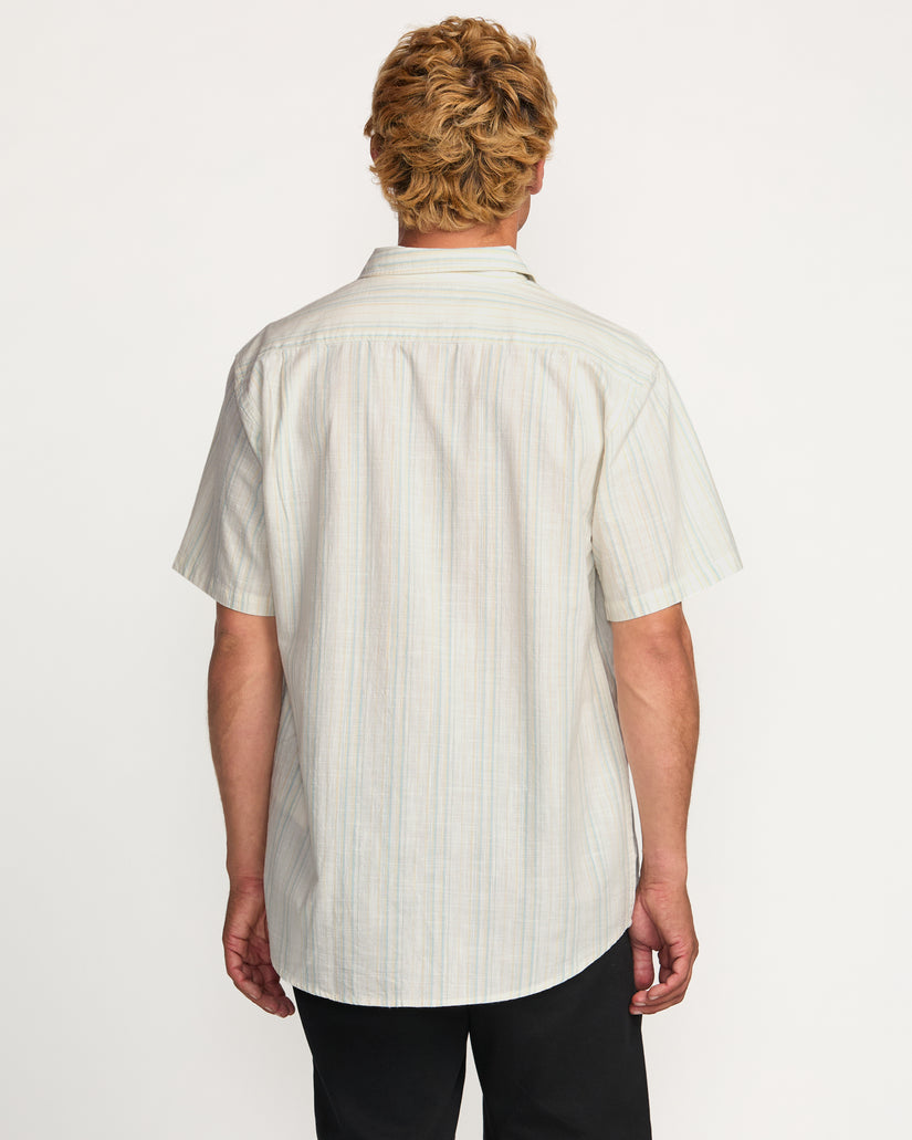 Billabong All Day Stripe Short Sleeve Shirt - Off White - Sun Diego Boardshop