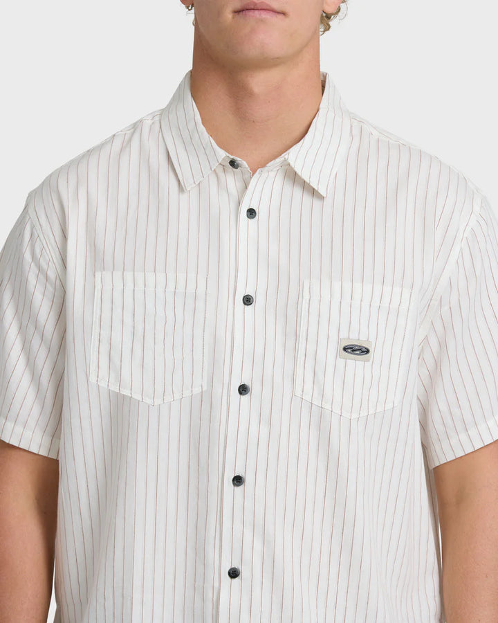 Billabong Bad Dog Short Sleeve Shirt - Off White - Sun Diego Boardshop