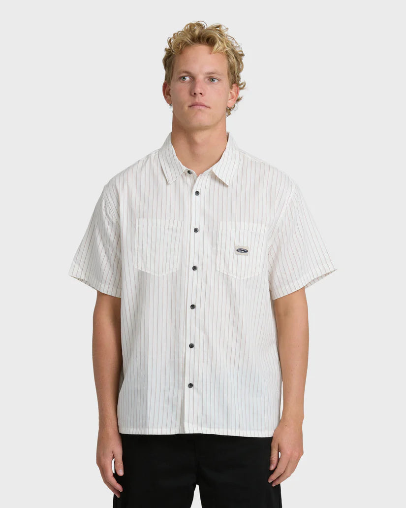 Billabong Bad Dog Short Sleeve Shirt - Off White - Sun Diego Boardshop